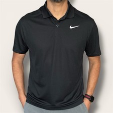 Nike Performance Dri-FIT Victory Golf Polo Black BV0354-010 Men's Size Medium