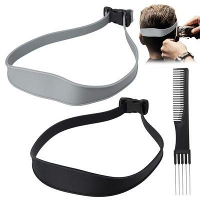 2 PCS Fade Guide Adjustable Hair Cutting Guide Fade Haircut Tool Neckline Shavin