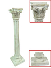 Colonna Rigata Cm 10 - Tempio Scenografia per Presepe