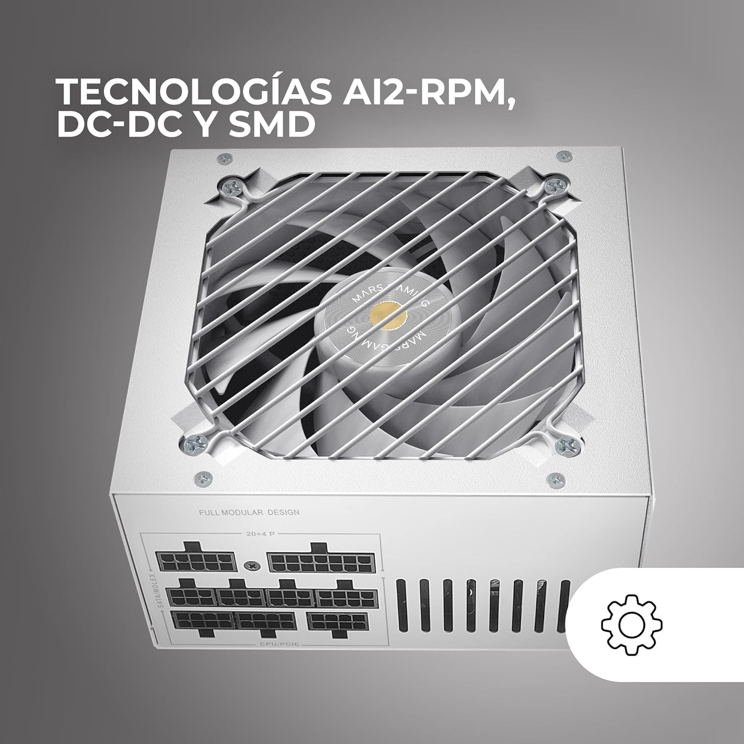 Alimentation 750W Full Modulaire MARS GAMING MPB750SIM ATX durable 7 ans - 2