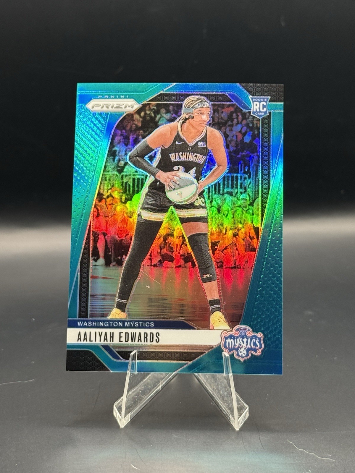 Aaliyah Edwards | 2024 Prizm WNBA | Teal Prizm /49 | RC | #70 Mystics/ Sun