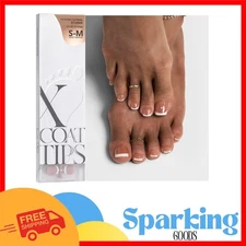 XCOATTIPS Soft Gel 160-Pcs French Toe Nail Press Ons - Up to 4 Weeks