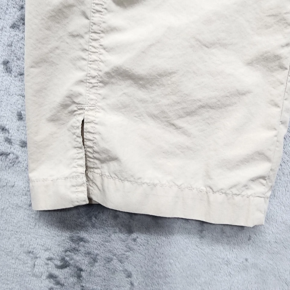 Брюки женские Gloria Vanderbilt 10 МИНИАТЮРНЫЕ желтовато-коричневые карго капри на шнурке легкие - Изображение 4 из 4