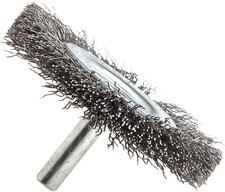 60017 Wheel Brush, Fine Crimped Wire with 1/4-Inch Shank, 3-Inch