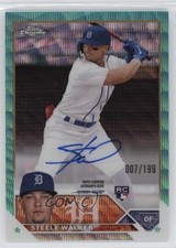 2023 Topps Chrome Rookie Aqua Wave Refractor 7/199 Steele Walker #RA-SW Auto oh8