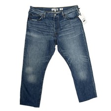 RE/DONE Levi  s Women  s Reconstructed Jeans Sz 30 Blue Raw Hem Made in USA NWT