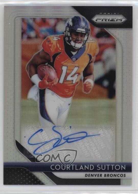 2018 Panini Prizm Rookie Auto Courtland Sutton #RA-CS Auto RC 04uh
