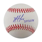 Yordan Alvarez Astros Autographed Inscribed 2019 AL ROY OMLB Baseball Beckett