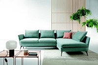 Wohnzimmer GrüN MöBel Textil Sofas Ecksofa L Form Couch PolstermöBel Schlafsofa