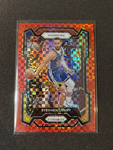 2023-24 Panini Prizm Stephen Curry RED POWER 40/75 SSP #119 Warriors W/ Logoman!