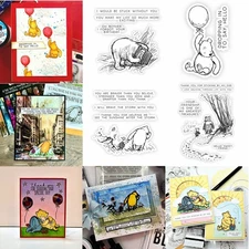 Cute Animals Bear Metal Cutting Dies Stamp Set For DIY Scrapbooking Craft Album