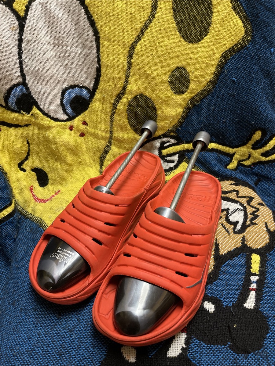 HOKA ONE ONE Ora Recovery Slide 2 Mens 12‎ Fiesta Castlerock Red Grey Sandals HOKA Men main image 3