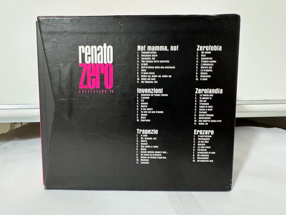 BOX COFANETTO 6 CD + libretto - RENATO ZERO - collection '70 - Immagine 4 di 4