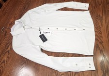 FreeJump, New, Marvick show shirt, white, XS, MSRP $349 mens men's