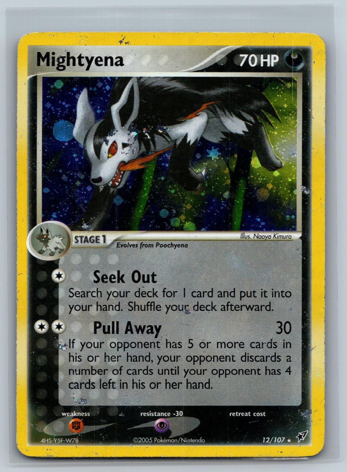 Mightyena 12/107 Holo Rare Deoxys Pokemon Holo Near Mint