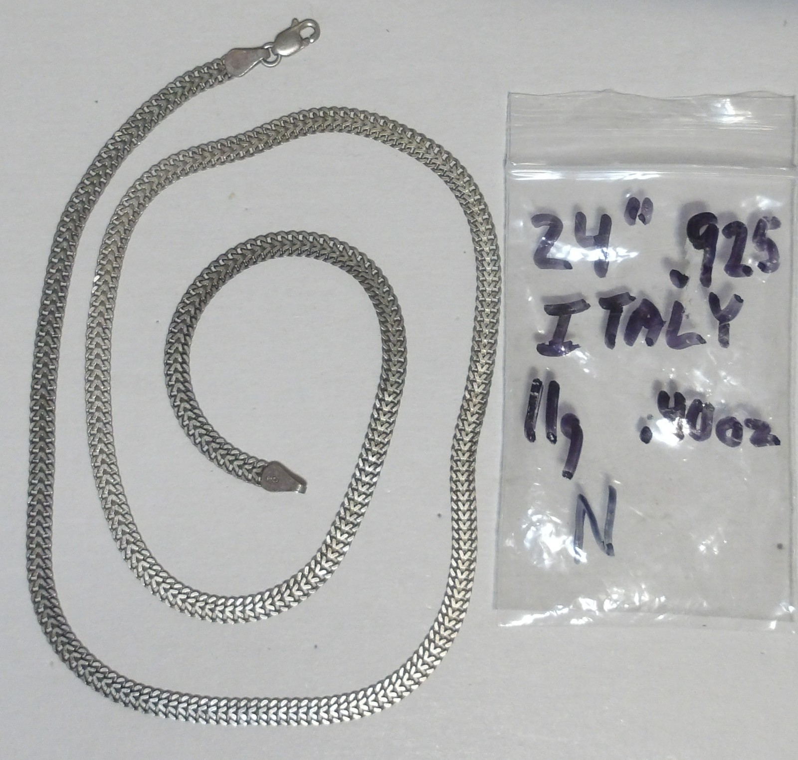 Wearable .925 Sterling Silver Necklace 24