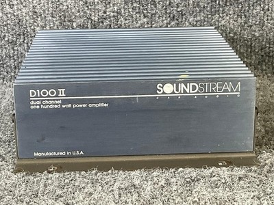 Soundstream D100 II Dual Channel Car Amplifier Old School - Tested