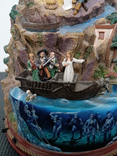 Hawthorne Village Disney Pirates of the Caribbean Curse Black Pearl Island RARE - Picture 13 of 24