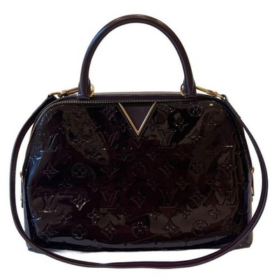 Louis Vuitton Vernis Monogram Melrose Amarante Dark Purple Handbag