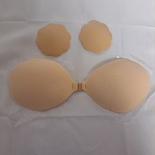 Sticky Strapless Bra C cup adhesive push up for backless clothing nipple covers