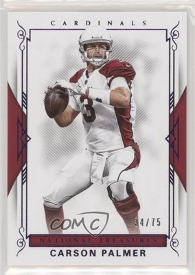 2017 Panini National Treasures Purple 34/75 Carson Palmer #22 0e3