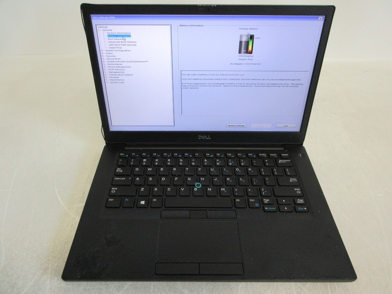 Dell Latitude 7490 Core i5-8350U 1.70GHz 16GB RAM No Hard Drive No Power Adapter