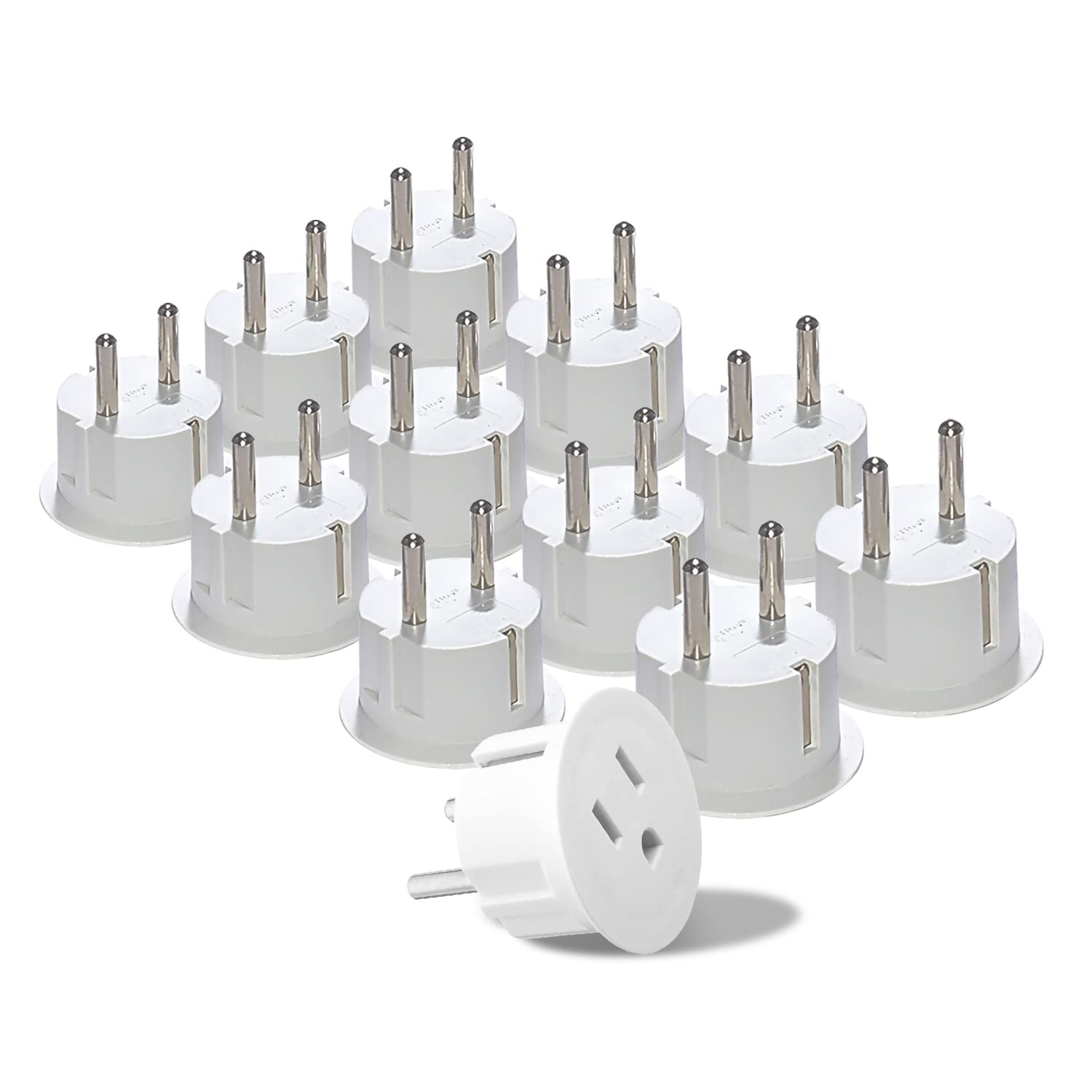 &ndash; Type E/f Schuko 12 Pack, White