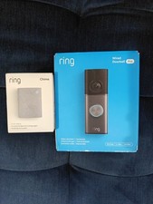 Ring Video Doorbell Pro 3rd Gen 4k Smart Plug-in Wired with Chime 3rd Gen bundle