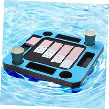Floating Games Pool Table or Card Table Tray for Pool or Beach Party Float Blue