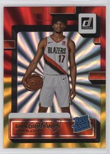 2022 Panini Donruss Rated Rookie Holo Red & Gold Laser Shaedon Sharpe #207 0fn0
