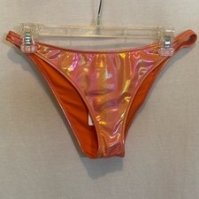 AA-490 Aerie NWT Cheeky Orange Summer Swim Bikini Bottoms Size M