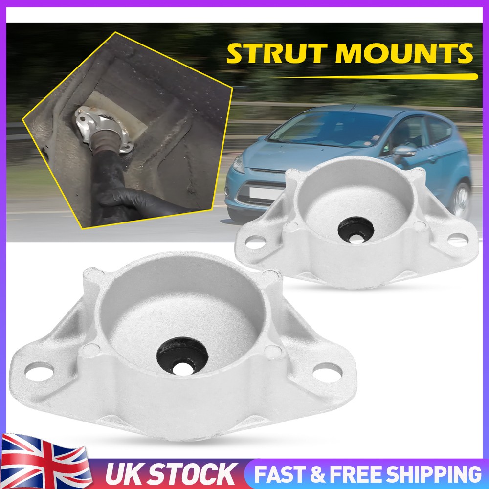 Pair Rear Strut Shock Top Mounts For Ford Fiesta Mk6 Mk7 2001-2010 Suspension
