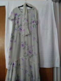 Jacques Vert Women's Dress And Scarf 100% Silk / Size 18