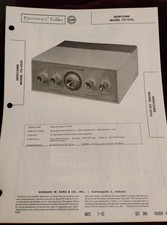 Vintage 1957 Photofact, Newcomb Model Co-1010.   B13