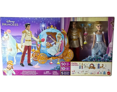 #ad #ad Disney Princess Ultimate Cinderella Gift Set Mattel 50 Pieces • Carriage Dolls $79.88