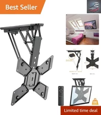 Sturdy Electric Ceiling Mount for 32-55 Inch TVs - Ultimate Viewing Flexibility