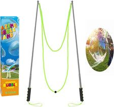 Bubble Wand,Stainless Steel Giant Bubble Wand Outdoor Toy for Kids Telescopic De