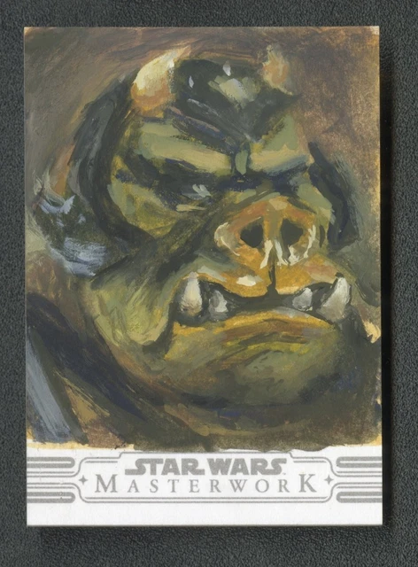 2025 Topps Star Wars Masterwork Gamorrean Guard Sketchkarte von James Harris