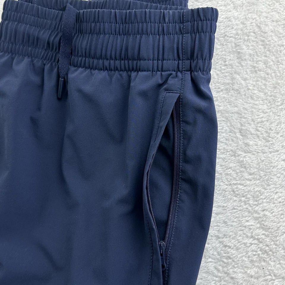 Under Armour HeatGear Track Pants Mens L Tall Navy Vented Mesh Zip Leg Athletic - Image 4 of 4