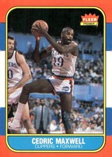 1986-87 Fleer Basketball #70 Cedric Maxwell Rookie Card RC. rookie card picture