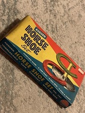 NICE VINTAGE 1950s AUBURN RUBBER 707 HORSE SHOE SET in BOX Made In USA Complete
