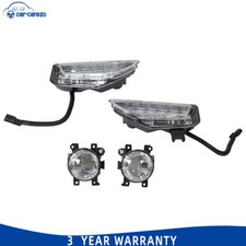4pcs Led Bumper Fog Lamp Turn Signal Light For 2014-2020 Infiniti Q50 Q50s Sport