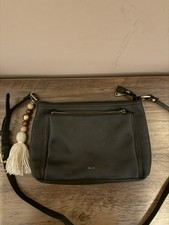Relic by Fossil Black Shoulder Bag Tassel Bead Adjustable Strap