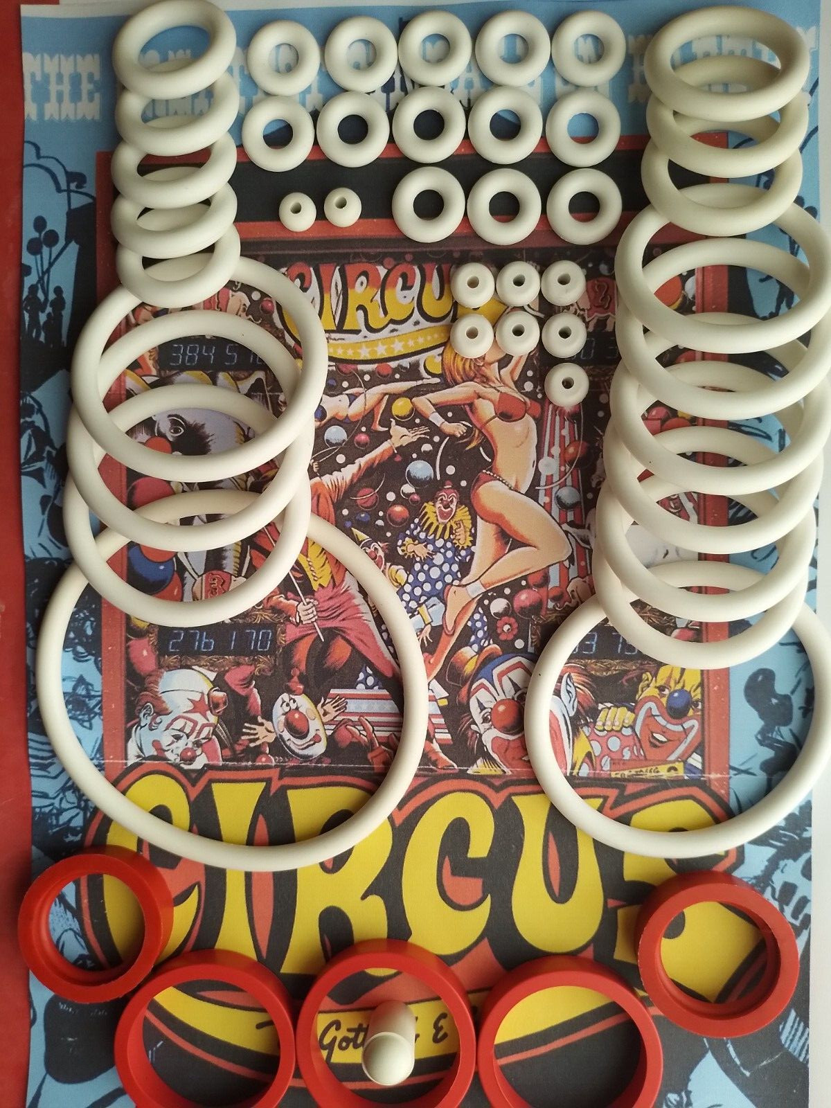 Kit elastique Gottlieb Circus pour restauration et entretien de flipper