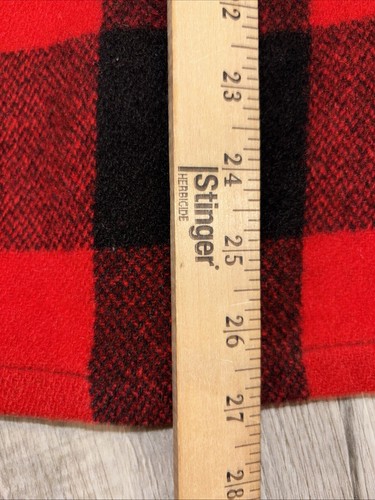 Giacca camicia vintage Woolrich misto lana flanella uomo L bufalo check anni 70 0287 - Foto 12 di 16