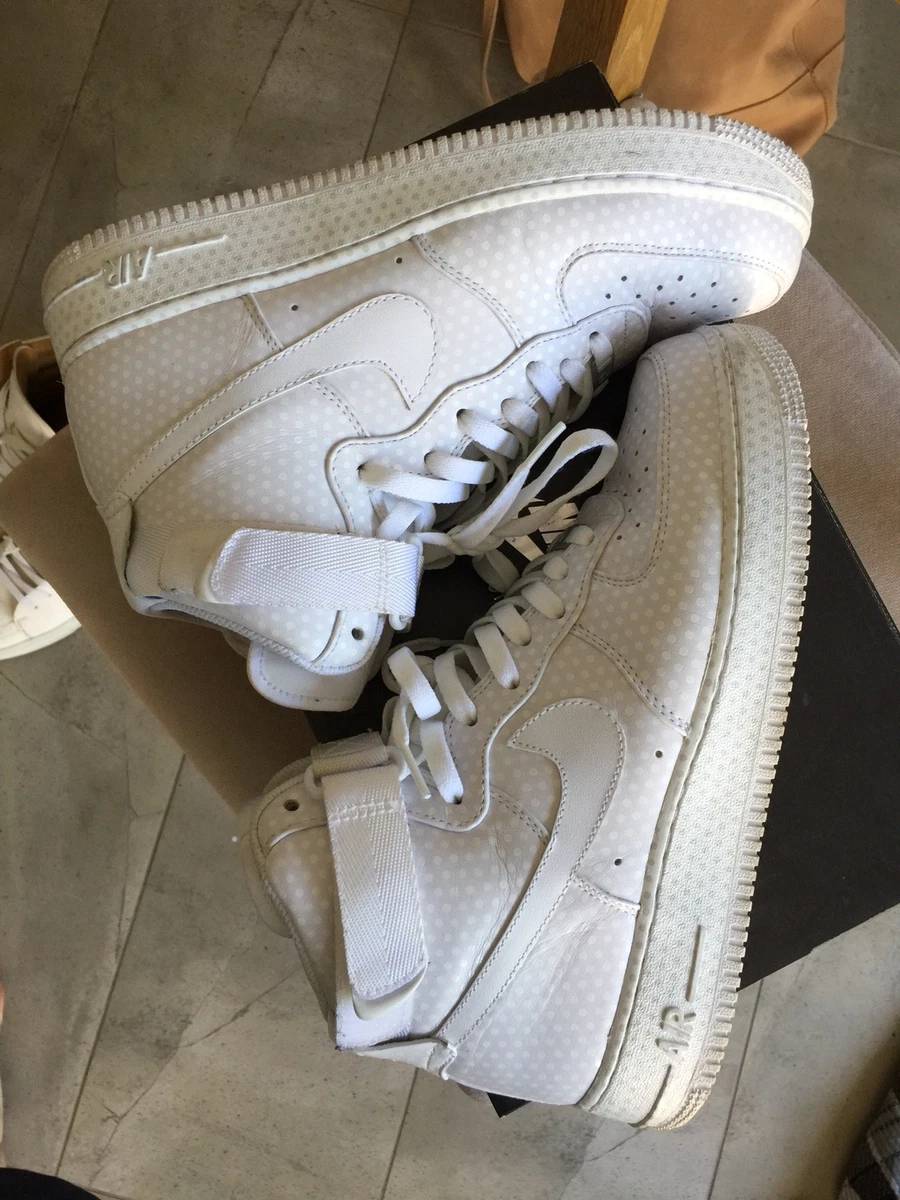 Nike Air Force 1 Hi Premium Polka Dot High 9.5 White Sf Af1 Just Don Hi