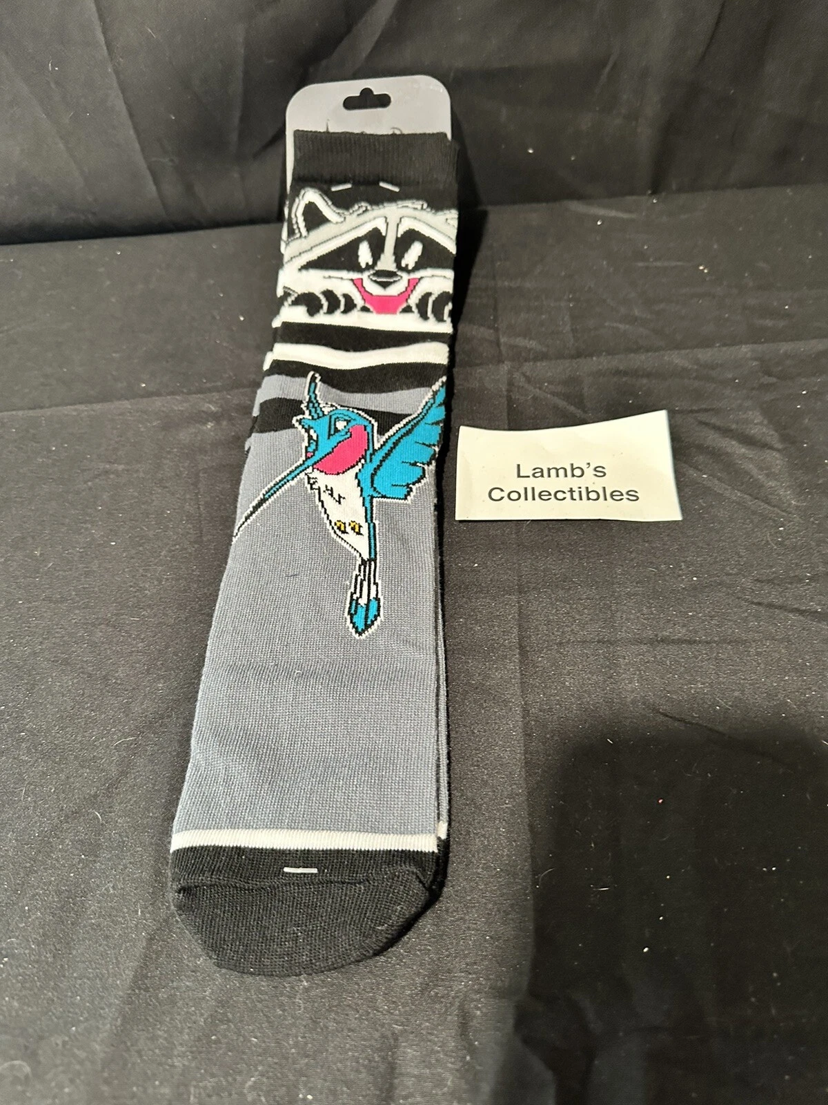 Disney Parks Authentic - Meeko and Flit of Pocahontas Grey ; Black Socks pair