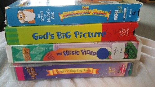 4 VHS Christian Sing Along~Kingdom Adventure~God's Big Picture & More TESTED - Picture 6 of 6