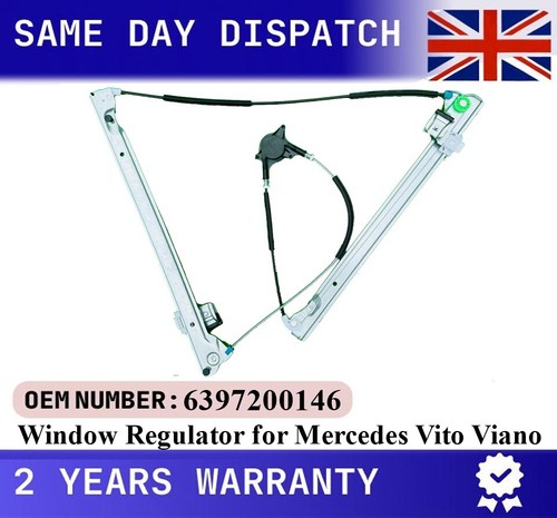 FIT MERCEDES VITO VAN W639 DRIVERS RIGHT SIDE WINDOW REGULATOR 2004-2010 - Picture 3 of 12