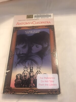 William Shakesleare s Antony & Cleopatra Vhs 161 Min Ex Lib